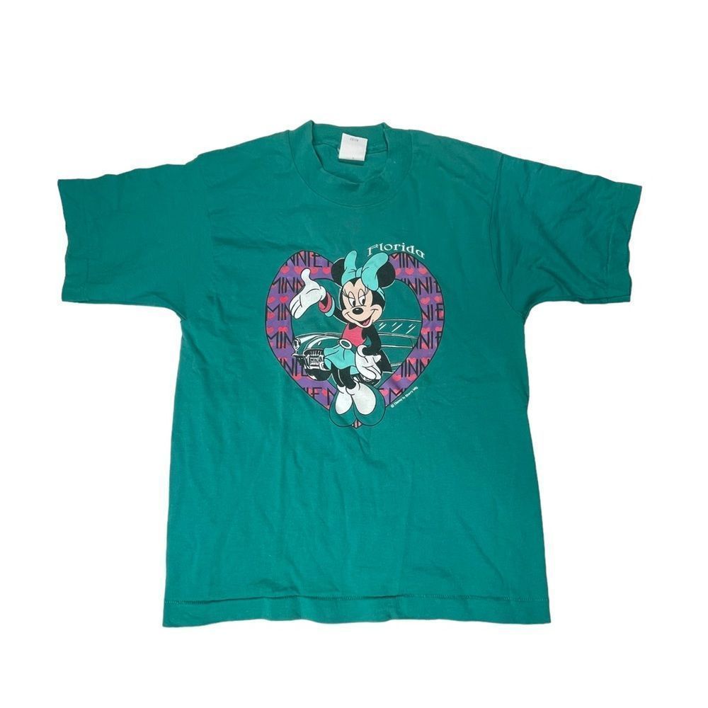 Vintage Minnie Mouse T Shirt Girls L 12/14 Disney Florida Single Stitch USA 90s